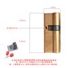 Cilindro de Cerradura Antirrobo de Cobre Completo para Puerta, Cilindro de Cerradura Universal para el Hogar, Puerta de Dormitorio, Puerta de Entrada, Cerradura de Puerta de Repuesto, Puerta de Habitación
