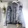 Em estoque Casaco Curto Jeans Feminino Curto Primavera e Outono Estilo Coreano Novo Manga Longa Slim Fit Jaqueta com Capuz Versátil Top para Estudante