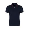 Polo de verano fino y transpirable de algodón de color sólido con cuello jacquard y cuentas para golf, ropa de trabajo personalizada, estampado cultural
