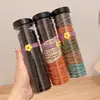 Cuerda de Pelo de Oso para Mujer Banda de Goma Elástica y Duradera para Atar la Cabeza Anillo para Atar el Cabello Banda de Goma para Cola de Caballo Alta Adorno para la Cabeza