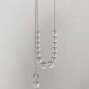Lulu Corea del Sur comprando perla extremadamente fina hueso de serpiente cadena de cuello choker transparente cadena de cuello femenina longitud ajustable cadena de clavícula
