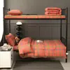 Juego de Ropa de Cama para Dormitorio Estudiantil de Tres Piezas, Juego Completo para Cama Individual, Colcha de Algodón, Juego Completo de Funda de Edredón y Colchón, Juego de Cuatro o Seis Piezas