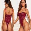 Comércio exterior transfronteiriço roupa interior sexy Europa e Estados Unidos renda perspectiva padrão sexy macacão fabricantes atacado
