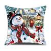 Cojín Navideño Europeo de Amazon Creativo para el Hogar Lino Felpa Corta Funda de Cojín para Cama Mesita de Noche Sofá Venta al por Mayor