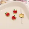 Acero Inoxidable Goteo de Aceite Fruta Fresa Uva Plátano Colgante Hecho a Mano DIY Pendiente Pulsera Joyería Materiales