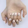 Uñas Portátiles Estampadas Más Vendidas Xiaohongshu Douyin Tendencia Pegatinas para Uñas Uñas Postizas 24 Piezas Uñas Portátiles Otoño e Invierno Venta al por Mayor