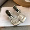 Sandalias de Tacón Alto con Pedrería Elegantes Francesas de Tacón Alto para Combinar con Faldas Nuevas Impresionantemente Hermosas Chanclas de Verano para Mujer Ropa de Exterior