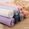 Clase para Bebés y Niños Pequeños Algodón 100% Doble Capa Gasa Teñido Liso Tejido de Algodón Puro Pantalones Anti-Mosquitos Pijama para Bebé Tejido para Ropa de Casa
