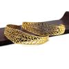2-7010 Pulsera de Cobre para Mujer, Pulsera Abierta Ajustable en Forma de C, Accesorios de Joyería para Mujer, Corona de Pelo de Jade, Collar