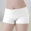 Bóxer de seda de hielo sin dejar rastro para mujer, pantalones de seguridad de cintura media, elástico, transpirable, antiluz, ropa interior de cuatro esquinas para niñas