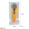 Suministro directo de fábrica cuchillo redondo de corte de tela de alta calidad cuchillo de rueda para patchwork 45 mm cuchillo para cortar cuero cuchillo de rodillo con mango cuchillo redondo para cortar tela