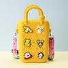 Bolsa de Silicona con Cremallera de Agujeros Bolso de Mano de Verano para la Arena Bolso de Agujeros Colorido Bolso de Playa DIY Bolso de Gelatina