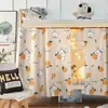 Cortinas para cama de dormitorio cortinas opacas para litera de estudiante de universidad dosel de cama sin instalación mosquitero tela de borde engrosada hombres y mujeres
