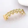 Grillz de Hip Hop Chapados en Oro Cruzados con Incrustaciones de Diamantes Joyería para Dientes Tendencia Callejera Personalidad Grillz Joyería de Broma para Halloween Joyería para Dientes