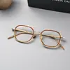 2200 Armazones de Gafas de Titanio Puro para Hombres y Mujeres, Armazón de Titanio con Material de Acetato, Armazones de Gafas Estilo Nicho