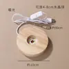 Bola de Cristal Base de Madera Maciza Luz Nocturna Luminosa Base USB Matriz de Siete Estrellas Base de Luz Redonda Base Cuadrada LED
