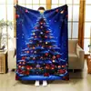 Manta navideña de Amazon más vendida transfronteriza con diseños de muñeco de nieve y renos, diseño de árbol de Navidad, manta suave y amigable con la piel