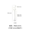 Colgante de Plata de Ley S925 Rosca Vacía Perla de Cristal Hecho a Mano con Cuentas Colgante de Joyería DIY Accesorios de Plata