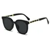 Gafas de sol de cuero con cadena para pierna, nuevo estilo transfronterizo europeo y americano, moda coreana, gafas de sol de alta gama con protección UV para hombre