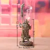 Estátua de Guan Gong em Latão Maciço, Decoração para Casa Pet de Chá, Deus da Riqueza, Artesanato Vintage em Latão, Ornamento de Cobre para Mesa