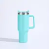 Copo de Carro com Alça 40oz Transfronteiriço Copo Térmico de Aço Inoxidável 304 Montado no Carro Portátil para Manter Frio Copo de Gelo Atacado