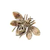 Broche de Lujo Retro de Alta Gama Europeo y Americano a la Moda con Diseño Completo de Vidrio de Pedrería en Forma de Insecto para Mujer, Accesorio Lindo y Hermoso