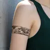 Adesivo de Tatuagem Onda Quente Transfronteiriço Estilo Asiático Retrô Grande Durável Impermeável Para Homens Mulheres Braço Perna