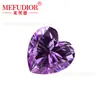 Corindón Cultivado Importado de Colores Forma de Corazón Cambia de Color Rosa Piedra Suelta 3-10mm Gema para Accesorios Fábrica Venta al por Mayor