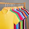 Venta al por mayor Solapa Manga Corta Logotipo Impreso Personalizado Ropa de Trabajo Camisa Polo Publicidad Camisa Cultural Ropa de Fábrica Camiseta Color Puro Hecha a Medida