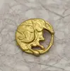Botões de Metal Fosco com Recorte de Design de 33mm, Costurados à Mão, Acessórios Versáteis para Roupas, Botões Decorativos para Blusas e Jaquetas