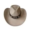 Cinturón de cuero retro americano, sombrero de vaquero, artículo popular transfronterizo, unisex, adecuado para actividades al aire libre, proporciona protección solar y es un sombrero de jazz elegante