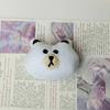 Broche de Peluche de Dibujos Animados Lindo Muñeco de Oso Rana Gato Conejo Adornos Colgantes para Bolsa DIY Accesorios de Ropa