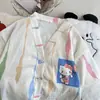 Pijama Casual de Dibujos Animados Lindo y Moderno para Mujer, Ropa de Casa Holgada, Camisón, Nuevo Vestido de Verano que se Puede Usar Afuera