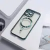 Funda nicho simple y elegante adecuada para múltiples modelos de Apple, estilo coreano, a prueba de golpes, magnética, con protector de lente incorporado, funda de teléfono transparente