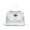 Bolso de Mano para Niña con Lazo de Lentejuelas Dulce Bolso Cruzado Informal de Color Sólido para Niños Bolso de Accesorios Mini de Moda para Niños