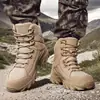 Botas de Combate Masculinas de Tamanho Grande, Para Todas as Estações, Caminhada ao Ar Livre, Aventura, Resgate, Botas do Deserto, Treinamento, Acampamento, Montanhismo, Botas Masculinas, Preto