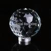 Venda quente K9 bola de iluminação de cristal de qualidade transparente alça de cristal maçaneta da porta acessórios de lâmpada de cristal atacado