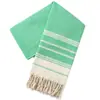 Toalla de Baño Grande Jacquard Tejido Poliéster-Algodón Venta al por Mayor Manta de Playa Turca Manta de Algodón-Lino Manta Turca con Forma de Diamante Hecho a Medida