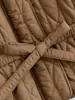 Otoño 2026 Nueva Moda Europea y Americana Casual Chaqueta de Algodón con Cuello Alto y Cintura Ajustada para Comercio Exterior
