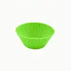 Mini Vaso para Pastel Pequeño de Silicona Redondo Vaso para Magdalenas Doméstico Lavable y Reutilizable Molde de Silicona para Pastel