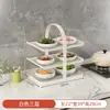 Estante de preparación de cocina multicapa con bandejas para alimentos, estante de almacenamiento multifuncional para uso doméstico, estante para preparación y servicio de alimentos