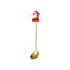 Juego de Vajilla Cuchara Navideña Muñeco de Nieve Alce Cuchara de Café Papá Noel Tenedor de Fruta Cuchara de Muñeca Tenedor Regalo