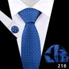 Conjunto de Pañuelo y Corbata de Moda para Hombre Accesorios para Banquete de Negocios Ropa Formal Corbata Negra Borgoña Venta Caliente Transfronteriza