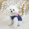 Ropa de Mascota de Mezclilla para Primavera y Verano para Gatos, Teddy, Pomerania, Maltés, Perros Pequeños de Taza de Té, Arnés de Collar de Muñeca 25
