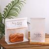 Bolsa de papel kraft autosellable para pan tostado inglés ligero de lujo, 450 g, para rebanar bagels, galletas y hornear.