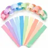 Tiras de guirnalda de cadena de papel rollos de papel coloridos decoración de boda decoración de pared de fondo para fiesta de cumpleaños papel arrugado serpentinas coloridas