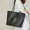 Bolso Tote de Cuero de Dos Capas para Mujer 2026 Nuevo Modelo Gran Capacidad Bolsa para Portátil de Viaje Bolso de Hombro Único En Stock Dropshipping