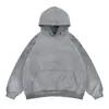 Sudadera con capucha Lanhai para hombre 2025 Otoño/Invierno Nueva Marca de Tendencia Felpa Pesada Lavada Sudadera con Capucha Chaqueta de Color Degradado