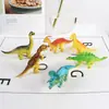 Decoración Día del Niño Arcilla Suave para Hornear Pastel Verde Muñeca Bebé Dinosaurio Niño Pastel de Cumpleaños Enchufe Fiesta