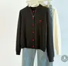 Chaqueta de punto con bordado de lazo y manga larga para mujer, suéter para capa interior de otoño, nuevo estilo 2026 Primavera y Otoño